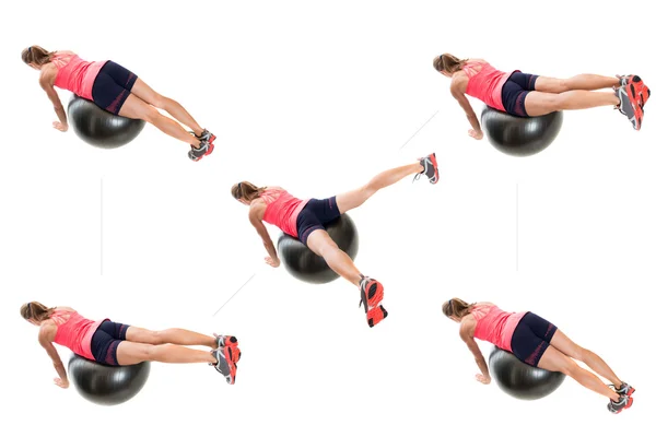 Stability Ball Exercise — Stock Photo, Image