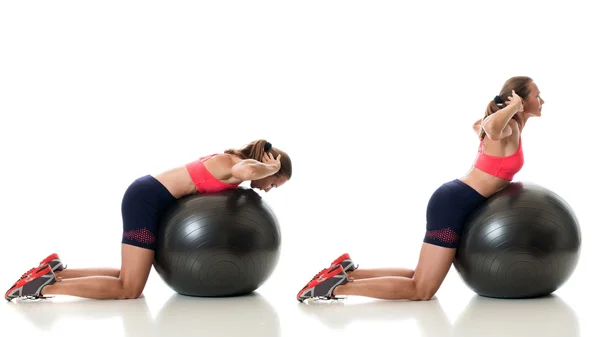 Stability Ball Exercise — Stock Photo, Image