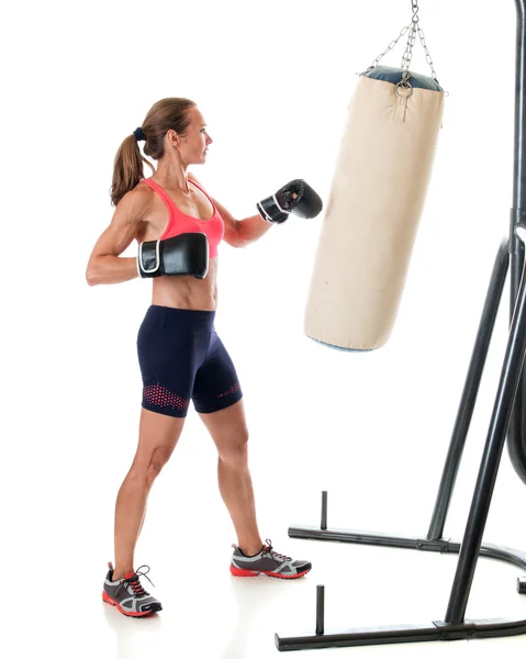 Heavy Bag Exercise — Stock Photo, Image