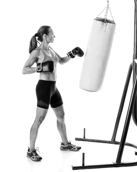 Heavy Bag Exercise — Stock Photo, Image