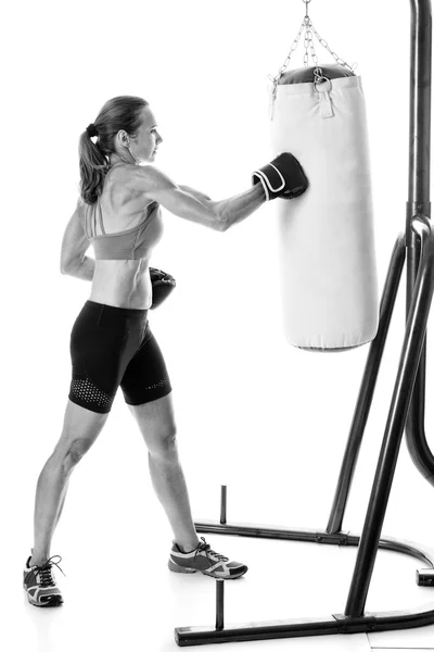 Heavy Bag Exercise — Stock Photo, Image