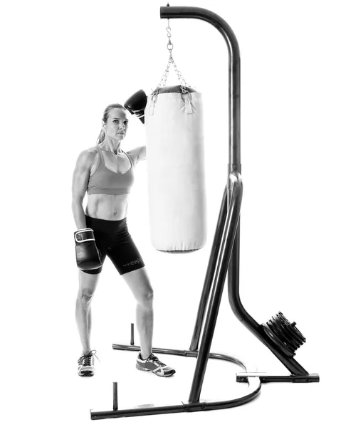 Heavy Bag Exercise — Stock Photo, Image