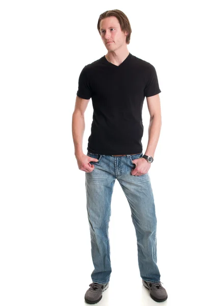 Casual Man on White — Stock Photo, Image