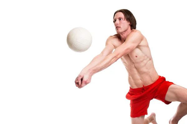 Beach volleyball spelare — Stockfoto