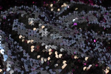 Birçok pulun parlayan makro arkaplanı