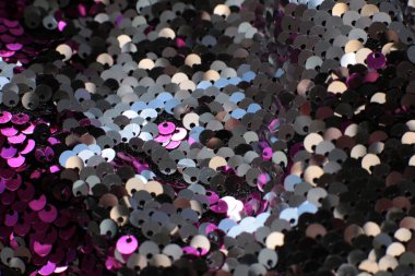 Birçok pulun parlayan makro arkaplanı