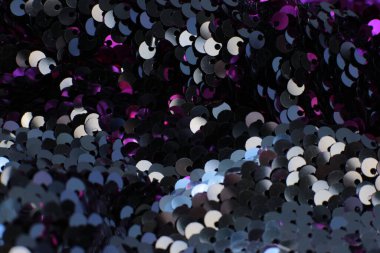 Birçok pulun parlayan makro arkaplanı