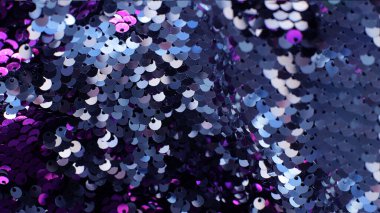 Birçok pulun parlayan makro arkaplanı