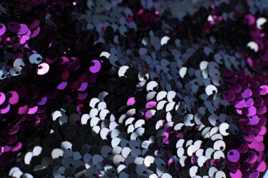 Birçok pulun parlayan makro arkaplanı