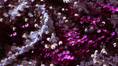 Birçok pulun parlayan makro arkaplanı