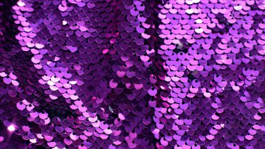 Birçok pulun parlayan makro arkaplanı