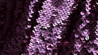 Birçok pulun parlayan makro arkaplanı