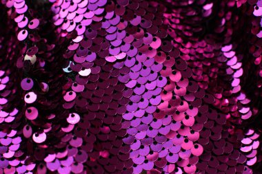 Birçok pulun parlayan makro arkaplanı