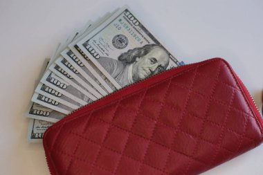 Nizhny Novgorod, Rusya - 16 Ocak 2021: Varlıklı yatırımlar 100 ABD doları nakit sayar