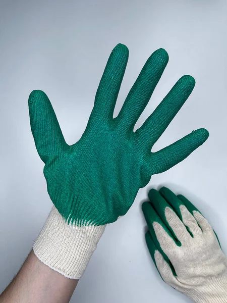 Gants Jardin Travail Pour Réparation Ménage — Photo