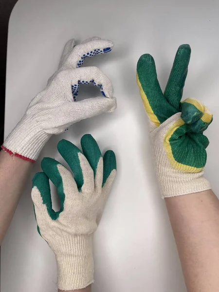 Working garden gloves for repair and household