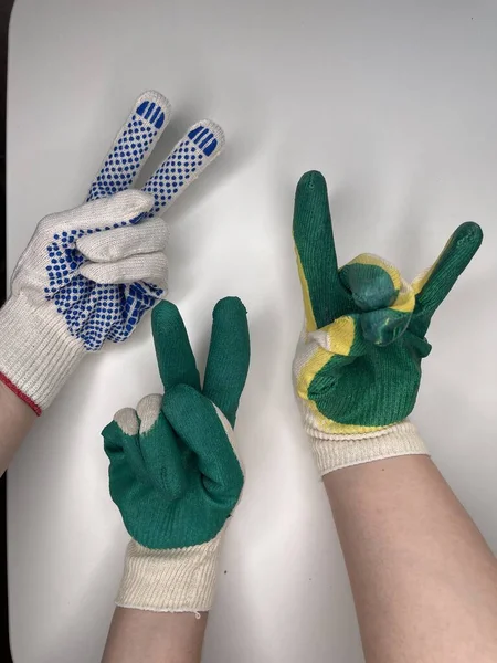 Working garden gloves for repair and household