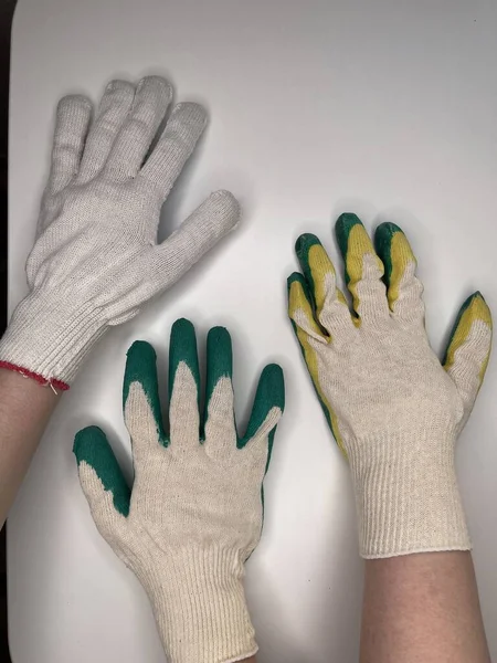 Guantes Jardín Trabajo Para Reparación Hogar — Foto de Stock