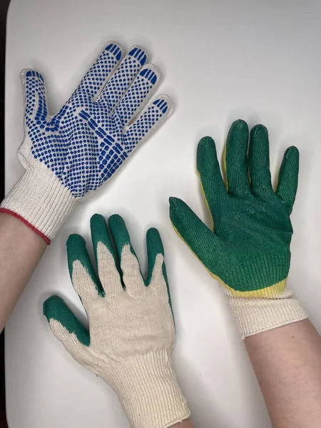 Guantes Jardín Trabajo Para Reparación Hogar — Foto de Stock