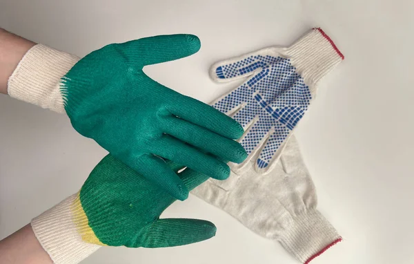 Working garden gloves for repair and household