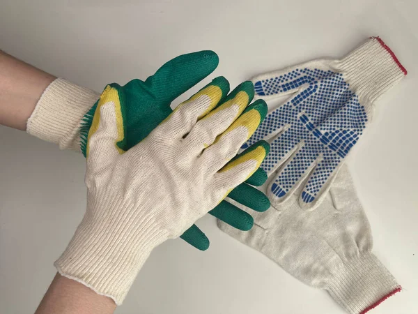 Guantes Jardín Trabajo Para Reparación Hogar — Foto de Stock