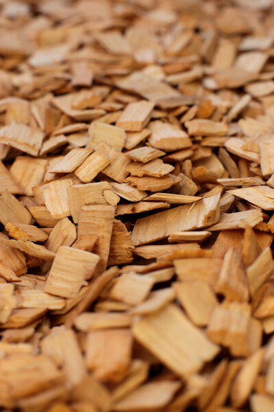 natural ecological wood chips for smoking a mixture of alder and beech trees small fraction