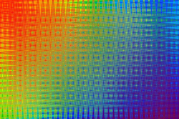 물결치는 무지개 배경에 흥미있는 질감의 윤곽이 나타나 — 스톡 사진