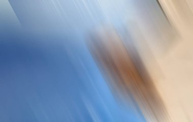 Parlak mavi renkli arka plan, çıplak çizim farklı pastel tonlarda