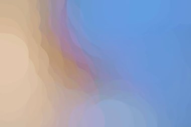 Parlak mavi renkli arka plan, çıplak çizim farklı pastel tonlarda