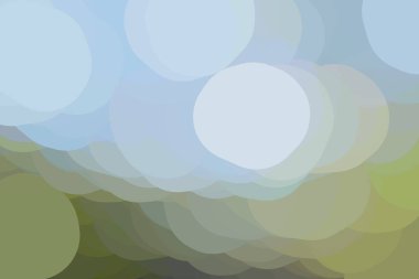 parlak mavi renkli arka plan, açık ana hat farklı pastel gölge, yeşil gradyan bulanık alan