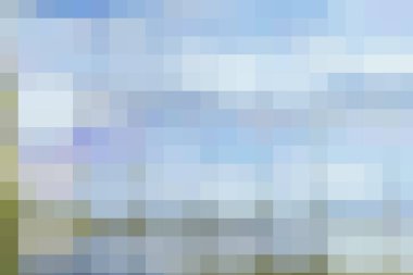 parlak mavi renkli arka plan, açık ana hat farklı pastel gölge, yeşil gradyan bulanık alan