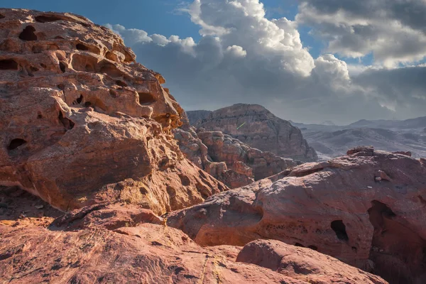 Rotsen Wadi Rum Woestijn — Stockfoto