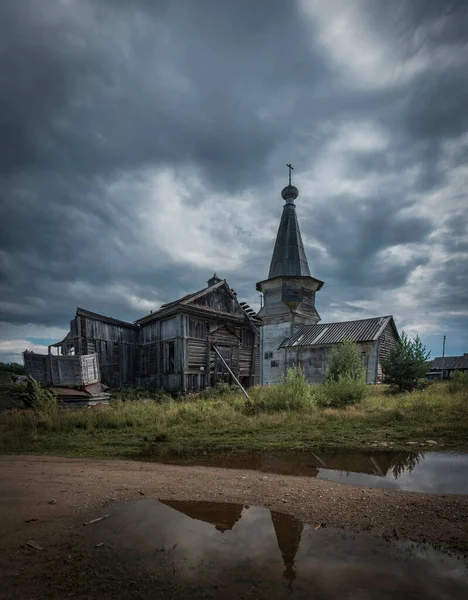 Église Elie Prophète Dans Village Russe Saminsky Pogost Région Vologda — Photo