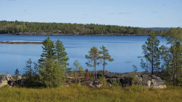 Ladogasee Karelien Einem Sonnigen Tag Frühherbst — Stockfoto