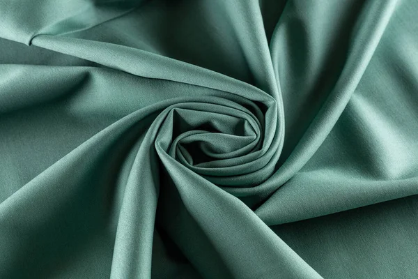 Soft Green Fabric Twisted Spiral Royalty Free Stock Photos