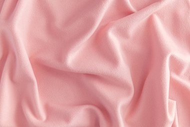 Yumuşak, hafif, pembe postu, arka planı, dokusu buruşmuş yüzeyi