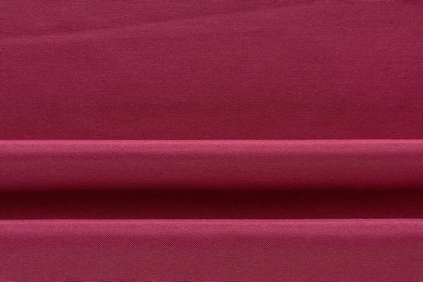 Kain Tebal Katun Kain Warna Merah Tua Dilipat Dalam Lipatan — Stok Foto