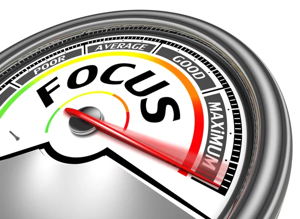 Focus conceptual meter — Stock Photo, Image