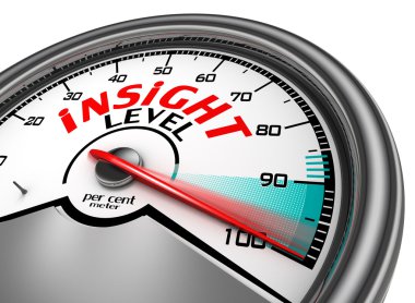 Insight yüzde kavramsal metre göstermek yüz
