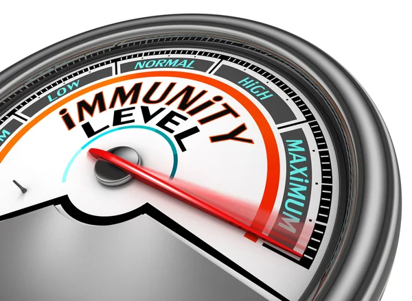 Immunity conceptual meter indicate maximum — Stock Photo, Image