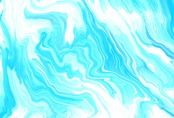 Світло-блакитний і білий хвилястий мармуровий фон — стокове фото