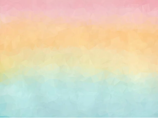 Farbverlauf blauer, oranger und pinkfarbener Polygon-Hintergrund — Stockvektor