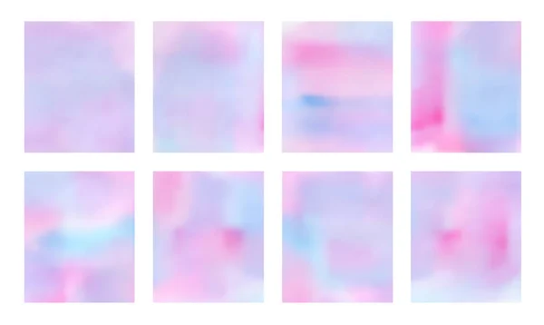 Set di sfondo vettoriale blu e rosa brillante — Vettoriale Stock
