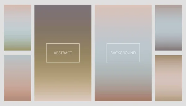 Zestaw bladych kolorów gradientów dla smartfona — Wektor stockowy
