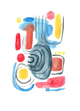 Soyut el çizimi suluboya arkaplan