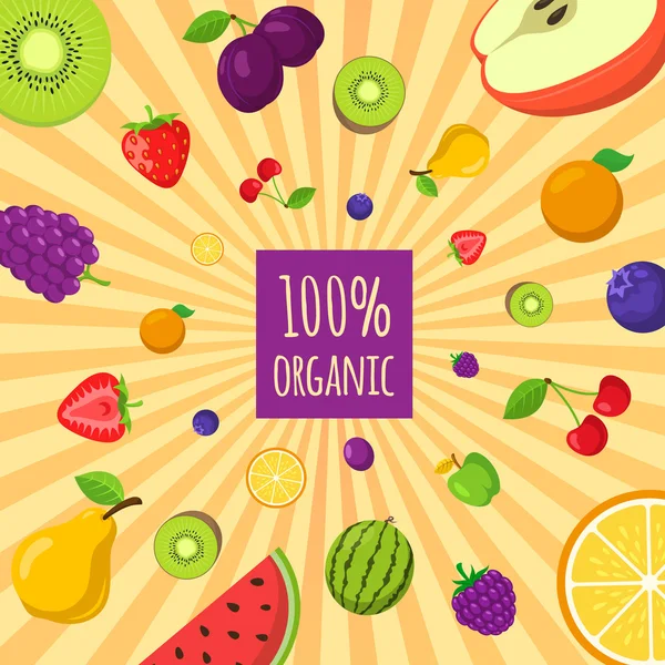 Meyve parlak kompozisyon.