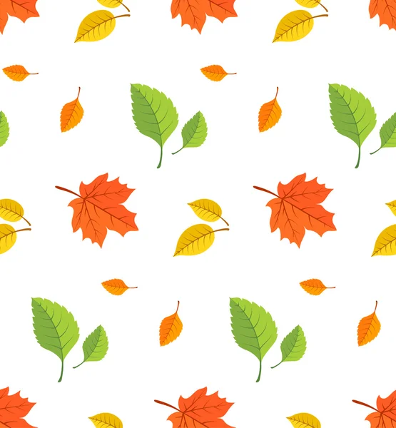 Autumn leaves background. — Stock Vector