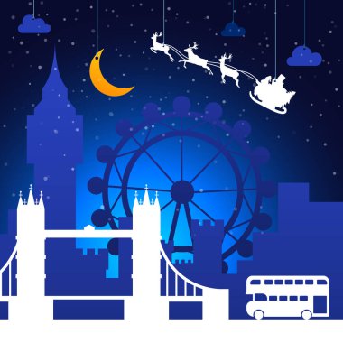 Londra, Birleşik Krallık. Noel tatili geçmişi.