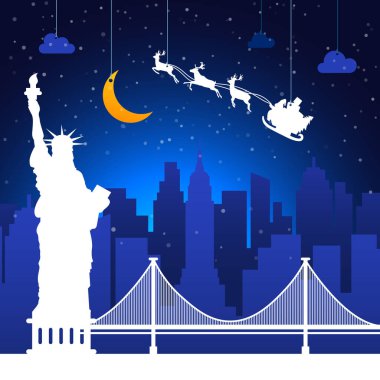 New York, ABD. Noel tatili geçmişi.