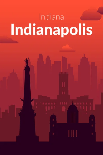 Indianapolis, Stany Zjednoczone Ameryki. — Wektor stockowy